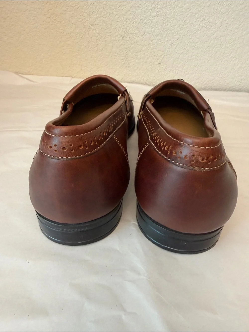 Weejuns Men's Brown Tassel Kiltie Leather Loafers Sz 13D